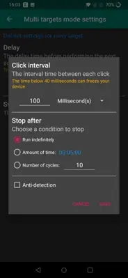 Auto Clicker - Automatic tap android App screenshot 3